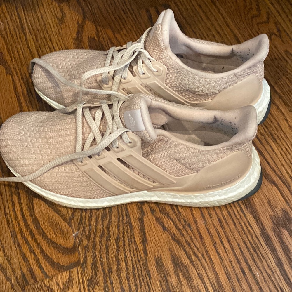 Used Blush pink Adidas ultra boosts, size 7.5